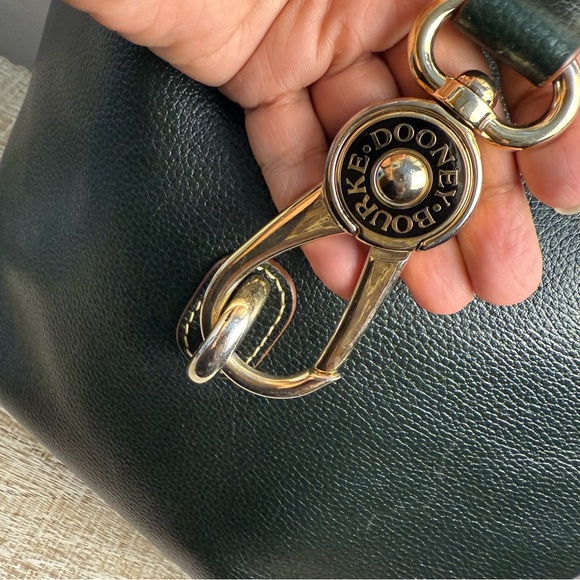 Dooney & Bourke Green and Brown Leather Shoulder Bag with Hobo Style, & Acc. UGC - Picture 11 of 16